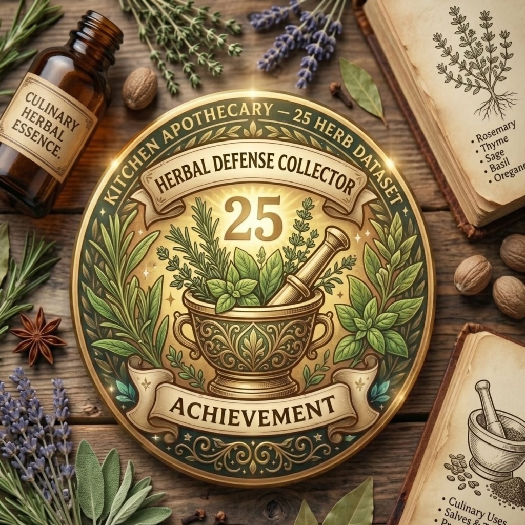 kitchen apothecary herb dataset